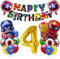 Geburtstag Luftballons Junge, Geburtstagsdeko Jungen 4, XXL Zahl 4 Ballon Gold, Zahlen Luftballon Folienballons 4, Luftballon Junge Geburtstag Kit für Kindergeburtstag Decorations