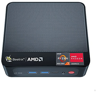 Beelink Mini PC SER4 AMD Ryzen 7 4700U Up to 4.1GHz 8C/8T,SER4 16GB RAM 500GB SSD Graphics 7core 1600 MHz,M.2 SSD NVME 2280GB Mini Computer WiFi 6E BT5.2