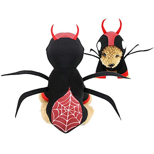 Dog Sweater Pet Costume Halloween Holiday Party for Puppy Spider suit-M