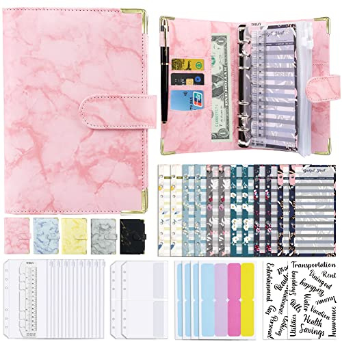 budget binder, cash envelopes for budgeting, money organizer forA6 PU budget planer budget binder budget table