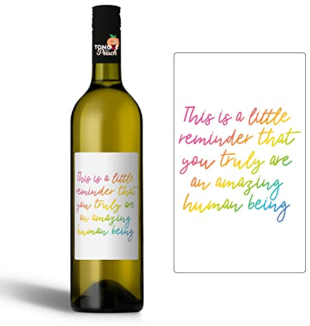 Wine Bottle Label - A Reminder You are Truly Amazing - Stocking Filler - Thinking of You - Thank You - Wine Sticker - WBL12