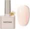 MAYCHAO 15ML Jelly Gel Nail Polish Nude Gel Polish Cream Apricot Translucent Soak Off Neutral Color UV Nail Varnish for Nail Art French Manicure at Home