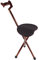 JEOZBM Silla de Bastón Plegable Ajustable Portátil, Bastón con Silla, Silla con Muletas, Taburete de Bastón Trípode de Aleación de Aluminio, Bastón Ligero para Personas Mayores