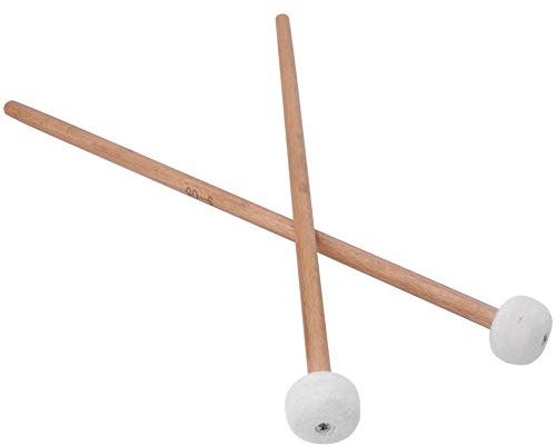 2 Uds Mazos de Tambor Baquetas de Cabeza de Fieltro de Lana Mazos de Percusión de bajo Antideslizantes Palos para Timbales Caja Accesorios para Instrumentos Musicales