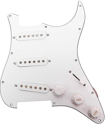 Accessoires de Micro de Guitare électrique, pré-câblé à Bobine Unique, Large compatibilité, Bonne qualité Sonore, Conception Standard, Micro de Guitare électrique, PVC de
