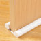 Dispositif coupe-vent de porte Bande d'étanchéité du bas de porte - coupe-vent efficace, anti-bruit, anti-moustique, isolant thermique et économe en énergie (Blanc)