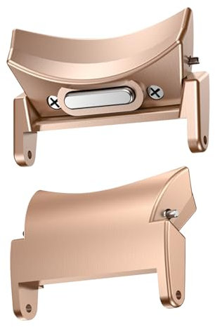 Niboow Connettore Cinturino per Samsung Galaxy Watch 6/5 / 4 40mm 44mm / Watch 6 Classic 43mm 47mm, Metallo Connettore per Samsung Galaxy Watch 5 Pro 45mm / Watch 4 Classic 42mm 46mm - Oro Rosa