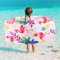 WERNNSAI Flamingo Strandtuch Für Kinder, 76 X 150 cm Sandfrei Handtücher Für Mädchen, Kinder Schnell Trocknend Badetuch,Ultra Saugfähig Superweich Stranddecke Pool Reisen Schwimmen Handtücher