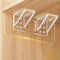 12Pcs Shelf Support Pegs,Double XL-Shaped Support Racks,Self Adhesive Shelves Clips,Strong Partition Holders,Wardrobe Partition Holder Fixing Sticking Hook,Kitchen Clapboard Layer Cabinet Book Shelves