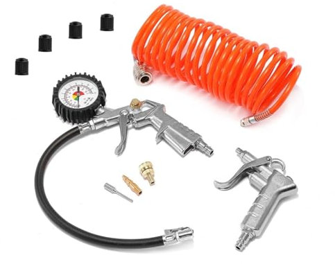 Air Tool kit Pneumatic Compressor accesories Tool 6Pcs Compressed Air Set with Tire Caps