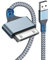 2m USB to 30-Pin Charging Cable,Charger Cable for iPhone 4,USB Fast Charging & Sync Data Cable Braided Cable Compatible with iPhone 4 4s,iPhone 3G 3GS,iPad 1 2 3 iPod Touch 4 3 2 1,iPod Classic 3 2 1