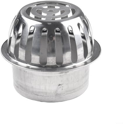 HOHOVYVY Rejilla de Desagüe para Canalones y Exterior - Acero Inoxidable, Antiobstrucción para Suelo, Canalón, Alcantarillado (90 mm)