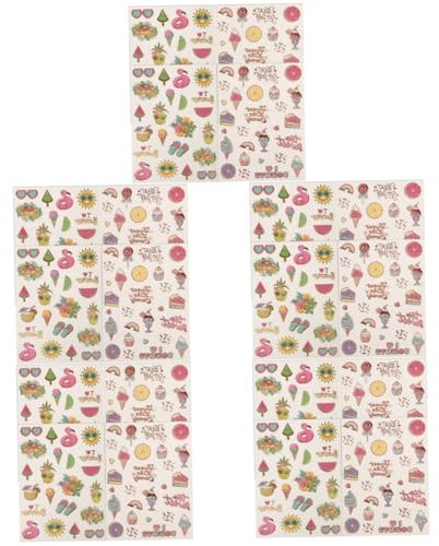 NUOBESTY 20 Blatt Hawaii Aufkleber Kinderaufkleber Für Mädchen Hawaii Wasserfest Tattoo Dekorative Aufkleber Kinderaufkleber Aufkleber Aus Pvc