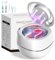 Pulitore Ultrasuoni UV, Macchina di Pulizia ad Ultrasuoni per Protesi, Fermi, Allineatori, Vassoi Sbiancanti, Paradenti, Testine di Spazzolini da Denti, Pulizia Ultrasuoni Efficiente a 360° (Bianco)