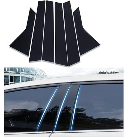 GNTHERF Adesivo Decorativo Montante B, per VW Golf 7 [4-Pack] Auto Porta Pilastro Messaggi Finestra Trim Sticker Decalcomanie montanti