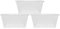 simpa 110L XL Stackable Plastic Storage Box with Clear Lid - 42cm (H) x 79.5cm (L) x 40cm (W) - Set of 3