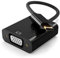 USB C to VGA Adapter for Monitor, Thunderbolt 3/4 to VGA Adapter, Type C 3.1 Male to VGA Female Cable Converter Adapter Compatible with i-Phone, Sam-sung, Desktop, Laptop, PC, Monitor (Black)
