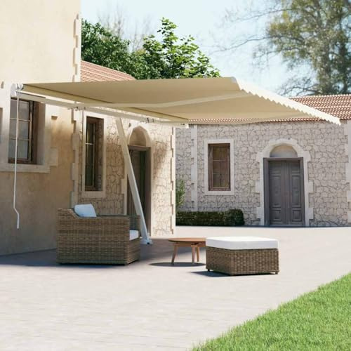 Tenda da sole automatica, 600 x 300 cm, allungabile, resistente ai raggi UV e impermeabile, per terrazza, giardino, balcone