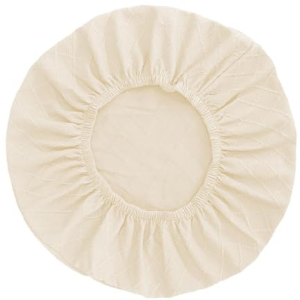 PawwJoy Fan Cover Heavy Duty Universal for 16-18 inch Fans, Elastic Dustproof Protection Cover for Indoor Outdoor Storage- Beige
