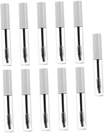Leere Mascara Tuben 10ml aus Kunststoff, 11 Stück, Weiß | Tragbar, Geruchlos, für Reisen Geeignet, Selbstgemacht Befüllung, Praktische 10-ml Ausführung