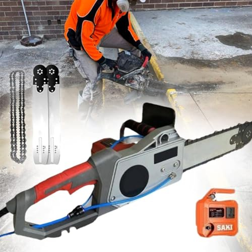 LFfwynog Beton Kettensäge Elektrisch Wand Schneidemaschine, Diamant Tiefschnitt für Stahlbeton, Renovierung BAU, 35cm / 48cm 480