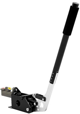 Hydraulische Handbremse Fly-Off Aluminium Horizontal Vertikal Verstellbar | Rallye Drift Handbremsengriffe Handbrake liegend stehend Rallye für Stunts Gaming Drift-Simulation