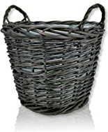 DECOLINE Weiden Pflanzkorb mit Henkeln und Einsatz S - Ø 33cm