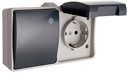 Solera 3363 Base de Enchufe + Conmutador, 250 V