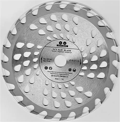 Inter-Craft Lame de scie circulaire de qualité supérieure pour bois 160 x 16 mm 24 dents