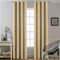 Yakamok Rideaux occultants à œillets à isolation thermique pour fenêtre de chambre à coucher, rideaux occultants avec 2 embrasses incluses (2 panneaux, 132 x 213 cm, beige)
