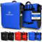 Forrider 2er Set Fahrradtaschen für Gepäckträger Wasserdicht Reflektierend | Gepäckträgertaschen 50L | Sattel Tasche fürs Fahrrad zum Einkaufen (Blau)