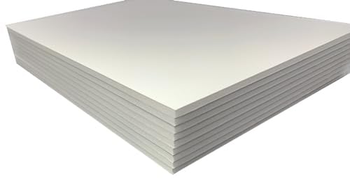 PROTECTAFILE 10 Pack A4 , White Foam Board 5mm