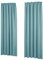 Deconovo Blickdichte Gardinen Vorhang mit Kräuselband Lärmschutz Thermo gegen Kälte, 260x140 cm(HöhexBreite), Himmelblau, 2er Set