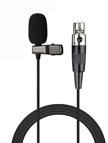 Sujeetec Lavalier Microphone Lapel Microphone Compatible with AKG Samson Wireless Transmitter - Unidirectional Condenser Mic - Mini XLR TA3F Plug