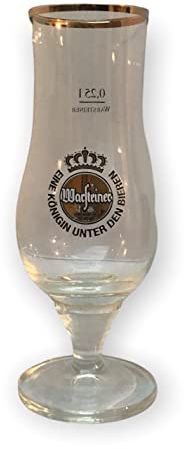 Warsteiner 0,25l Glas/Goldrand/Winter/Sonderedition/Sternenmotiv/Weihnachten/Gläser/Bierglas/Biergläser/Tulpe/Gastro/Bar/Party / 1 Stück