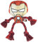 Cerdá Life'S Little Moments - Iron man dog rope toy - dog toys indestructible - dog toys for medium dogs and big dogs - tough dog toys Official Marvel Licensed