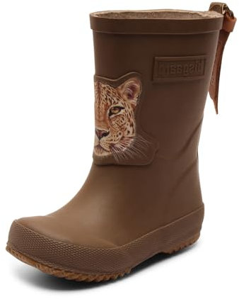 bisgaard Unisex Kinder Skift basis gummi Rain Boot, Brown Jaguar, 32 EU