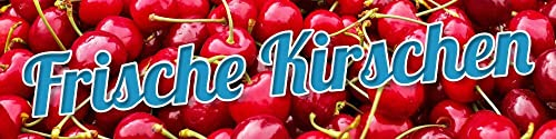 PVC Werbebanner Banner Plane Frische Kirschen Obst Ösen 2000 x 500 mm