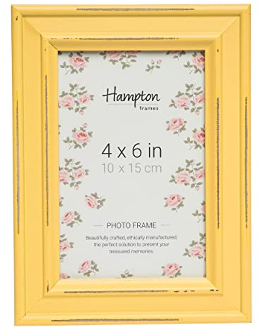 Hampton Frames PALOMA PAL301946Y Bilderrahmen, Glas, 10 x 15 cm, Gelb