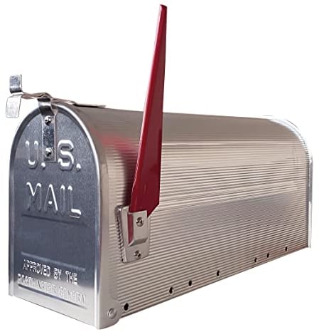 ARREGUI Americano E2101A Boîte aux lettres en aluminium de style américain, Taille L (magazine, enveloppe C4), Grande capacité, Boîte aux lettres américaine, Pour pain et journaux, Anticorrosion, Inox