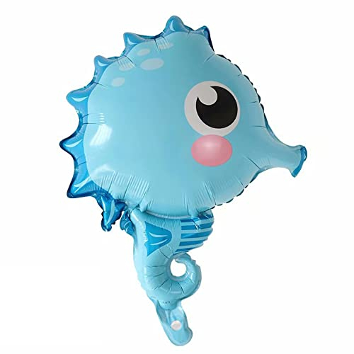 DIWULI Seepferdchen Ballon - Meerestier Kinder Geburtstag