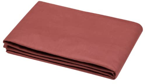 STOF - Housse de Couette -Taille 140x200 cm - 100% Coton certifié Oeko-Tex - Couleur Grenache -Modèle Eden - Linge de Lit pour Maison - Doux et Confortable - Idéal lit Simple - 1 Personne