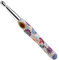 Coopay Häkelnadel mit Schön Blume, 1 Stück Gummigriff Häkelnadel 10,0 mm, Exquisite Ergonomisch Häkelnadeln für Anfänger, Solide Metall Häkeln und Bequem TPR Griff Häkelnadeln für Arthritische Hände