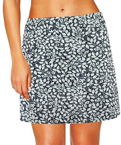 Timuspo Wanderrock Damen mit Innenhose High Waist Tennis Skort Elegant Rock mit Hosenrock Kurz and Tashen Golfrock Outdoor Sportrock Laufen Workout