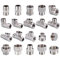 LOEASE 1pc 1/2 3/4 Femmina Filettatura Maschio Raccordi Tee Tipo di Riduzione Gomito in Acciaio Inox Giunto Adattatore Adattatore Accoppiatore Raccordi Idraulici (Color : 04 to 06 Male)