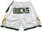 MCQOmcil Herren NBA Bucks Basketball-Shorts, hochelastische, atmungsaktive Sporthose (Color : A, Size : L)