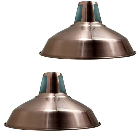 Kupfer-Lampenschirm für Deckenlampenschirme, Lampenschirm, Deckenleuchte, industrieller Lampenschirm, Metall, Ersatz-Pendelbeleuchtung, einfache Montage, Küchen-Lampenschirm, Lampenschirme für