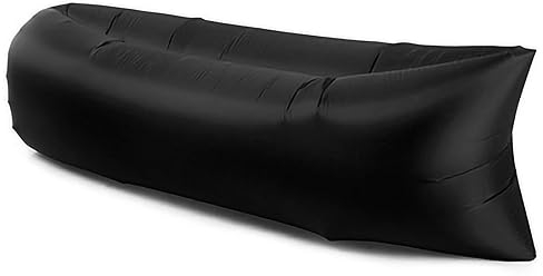 Obetuens Aufblasbares Liege Luftsofa, Aufblasbare Couch für Cam ng,Tragbare wasserdichte Anti Luft Leckage Tasche, Couch Luftstuhl für Draußen, Strand, Wandern, cknicks, Musikfestivals, Grün(Schwarz)