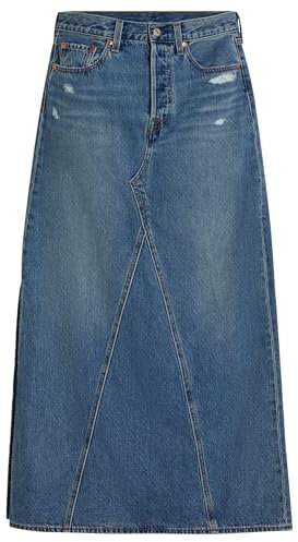 Levi's Women's Iconic Long W/Slit Skirt, Verified Vintage SKI, 36