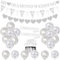 Diamonds 60th Wedding Decorations & Banners,boy or girl Height balloons,Perfect For 60th Parents & Party Supplies